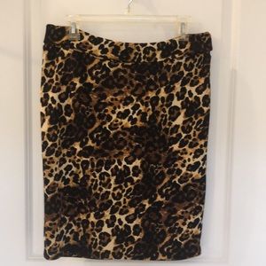 LuLaRoe animal print skirt